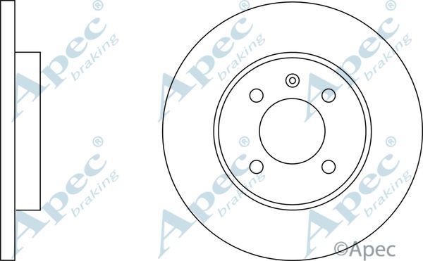 APEC BRAKING Jarrulevy DSK575